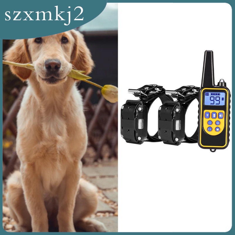 Vòng Cổ Huấn Luyện Chó Chống Sốc Có Điều Khiển Từ Xa szxmkj2