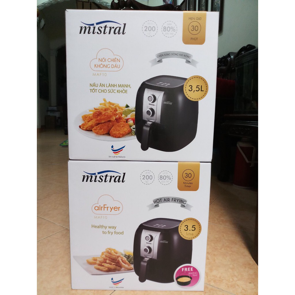 NỒI CHIÊN KHÔNG DẦU MISTRAL MAF10 - 3,5 lít