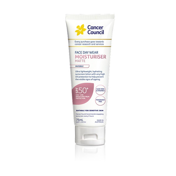 Kem Chống Nắng Dưỡng Da Cancer Council Face Day Wear Moisturizer Matte Invisible SPF50+