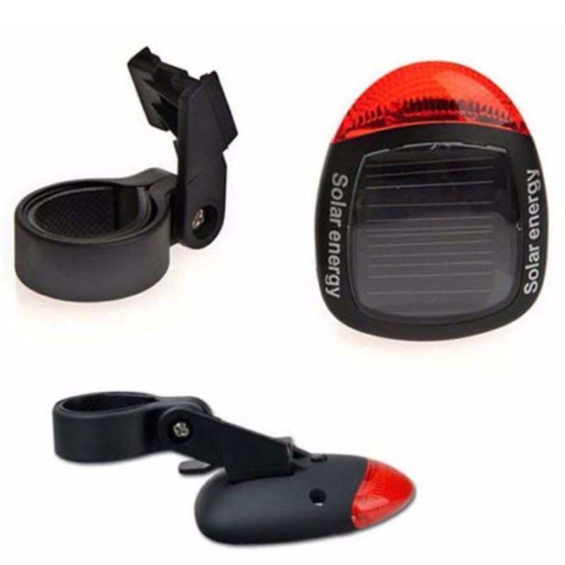 Đèn Led Cảnh Báo Gắn Đuôi Xe Đạp Sử Dụng Năng Lượng Mặt Trời Có Thể Sạc Lại