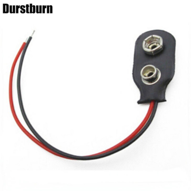 Set 10 Dây Cáp Kết Nối Pin 9V Chiều Dài 15cm