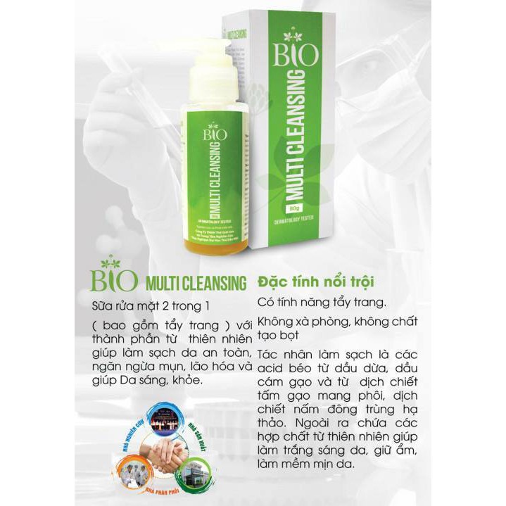 Bio Multi Cleansing sữa rửa mặt của Mediworld và Geneworld