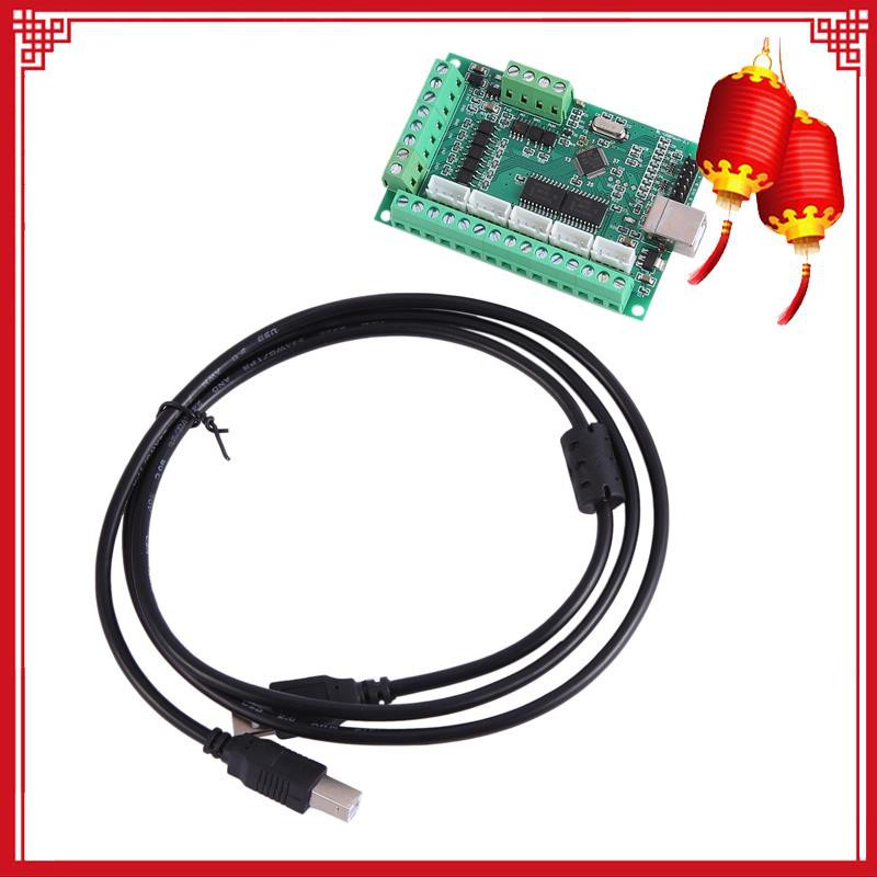 CNC USB MACH3 100Khz Breakout Board 5 Axis Interface Driver Motion Controller