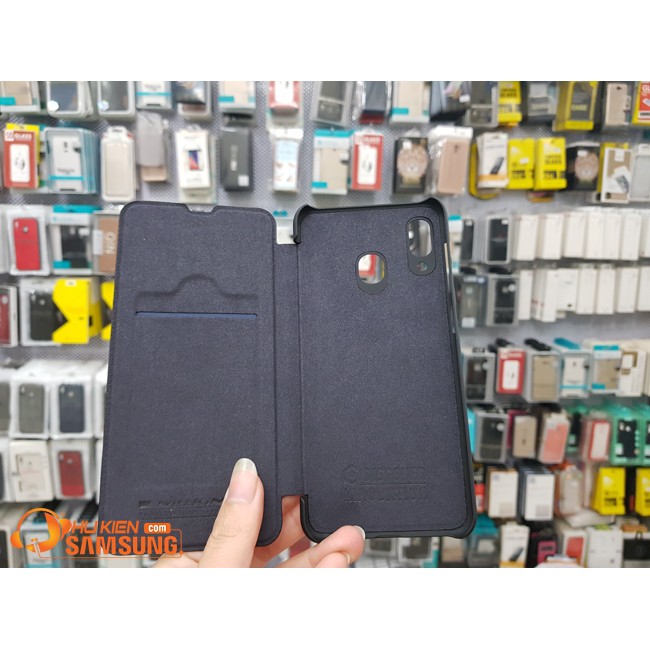 Bao da Cao cấp Nillkin QIN cho Samsung Galaxy A30