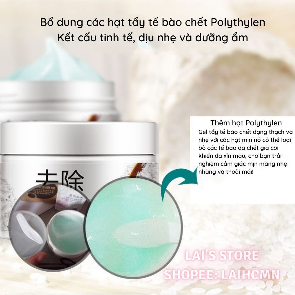 Tẩy Tế Bào Chết Gạo Bioaqua (140g) Dưỡng Ẩm, Sạch Sâu, Mềm Mịn, Sáng Da, Mờ Vết Thâm, Se Khít Lỗ Chân Lông Chính Hãng