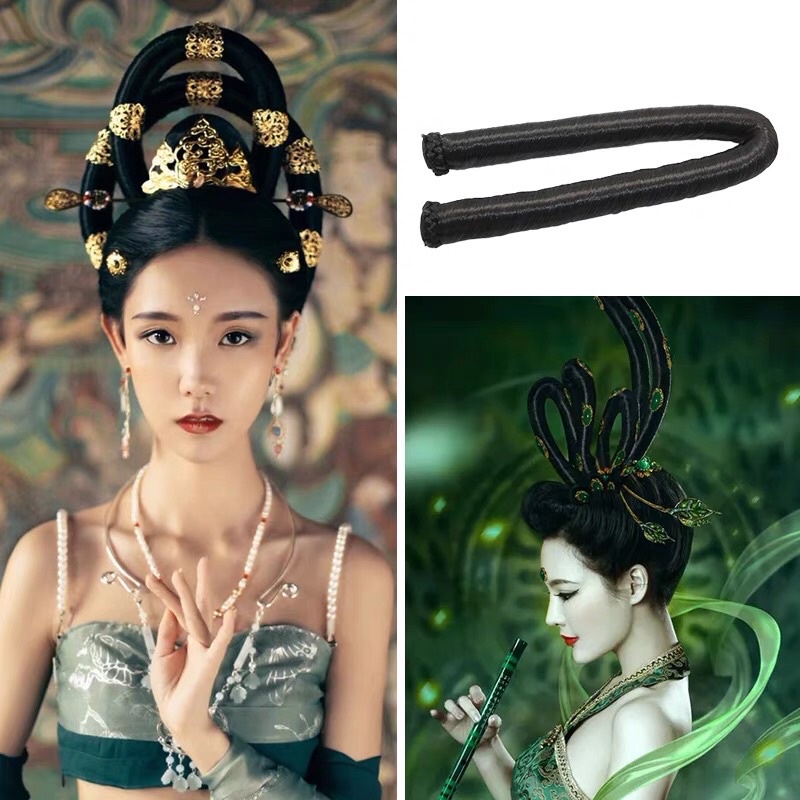 1 chiếc Tóc cổ trang dạng ống 2cm có sẵn dùng vấn tóc đôn hoàng phi thiên phong cách cổ phong