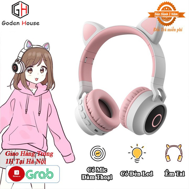 [HÀNG LOẠI 1]Tai nghe bluetooth tai nghe không dây tai nghe gaming Headphone tai mèo đẹp Anny Store2021