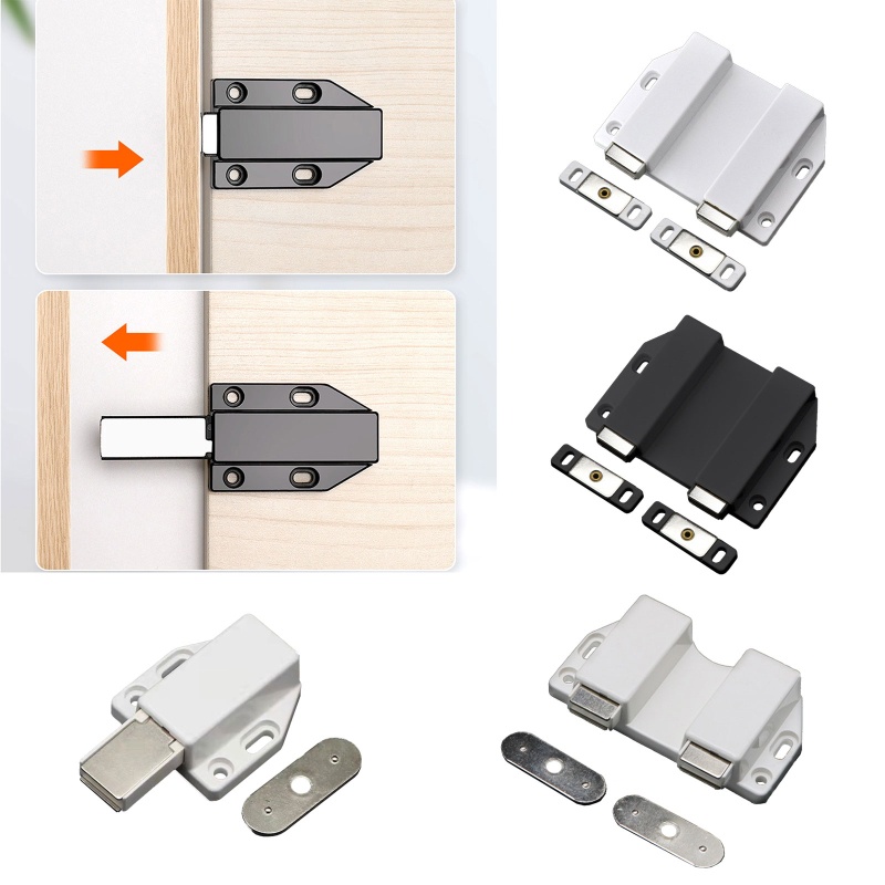 Zone Chốt Nhấn Từ Tính Chặn Cửa Ra Vào / Hai Cửa Nhấn Để Mở