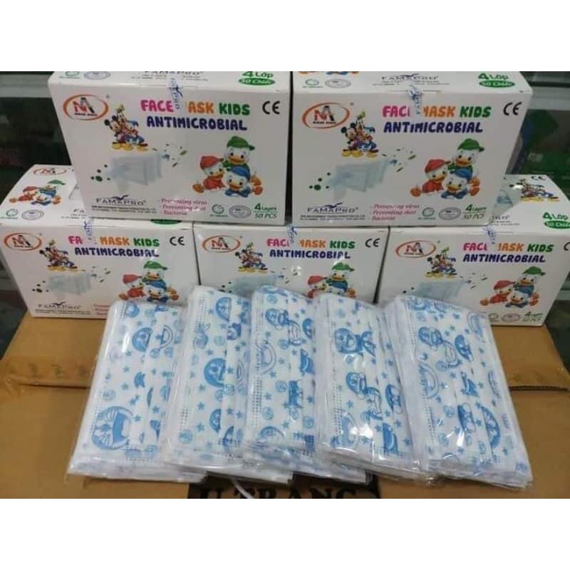 Khẩu trang cho bé lớn,  khẩu trang 50c/hộp, khẩu trang hello kitty