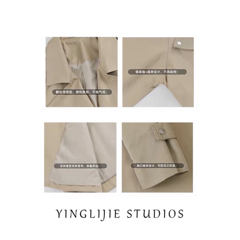 Áo khoác măng tô kaki nữ ngắn, dài QCCC | BigBuy360 - bigbuy360.vn