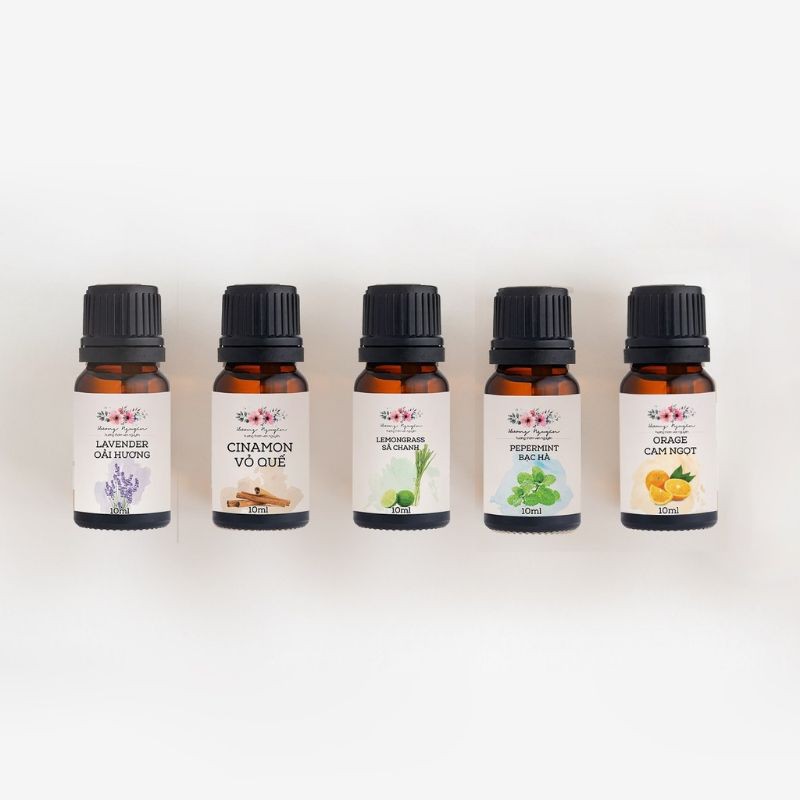 Combo 4 lọ tinh dầu tặng 1 lọ tinh dầu (có thể tự chọn mùi)