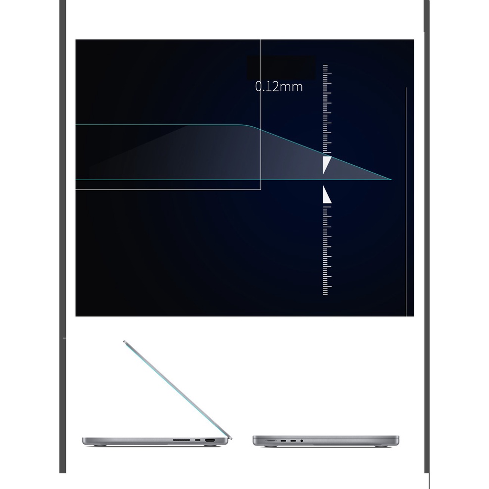 Miếng dán màn hình chính hãng JRC Macbook Pro 14&quot;/16&quot; - Chip M1 ( năm 2021)