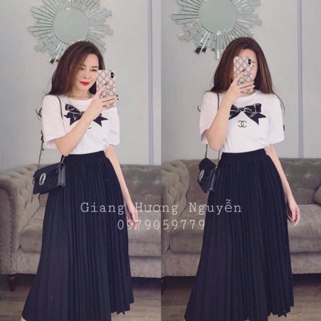 CHÂN VÁY XẾP LY HÀNG SHOP