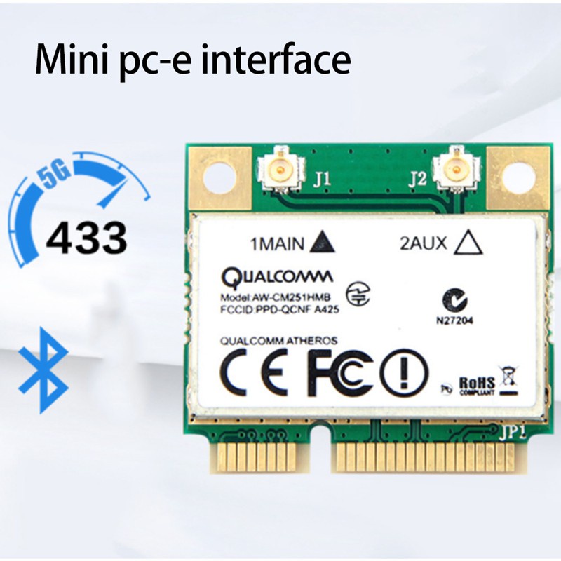 Bộ Chuyển Đổi Mạng Mini Pci-E Qca9377 Dual Band Bluetooth4.1 Aw-Cm251Hmb