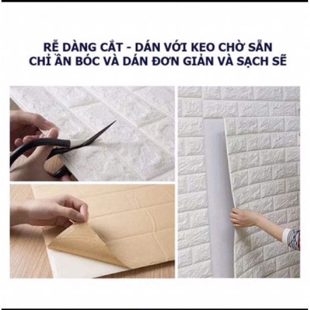 RẺ VÔ ĐỊCH_ sỉ xốp dán tường 3D cách âm, cách nhiệt giá rẻ nhất