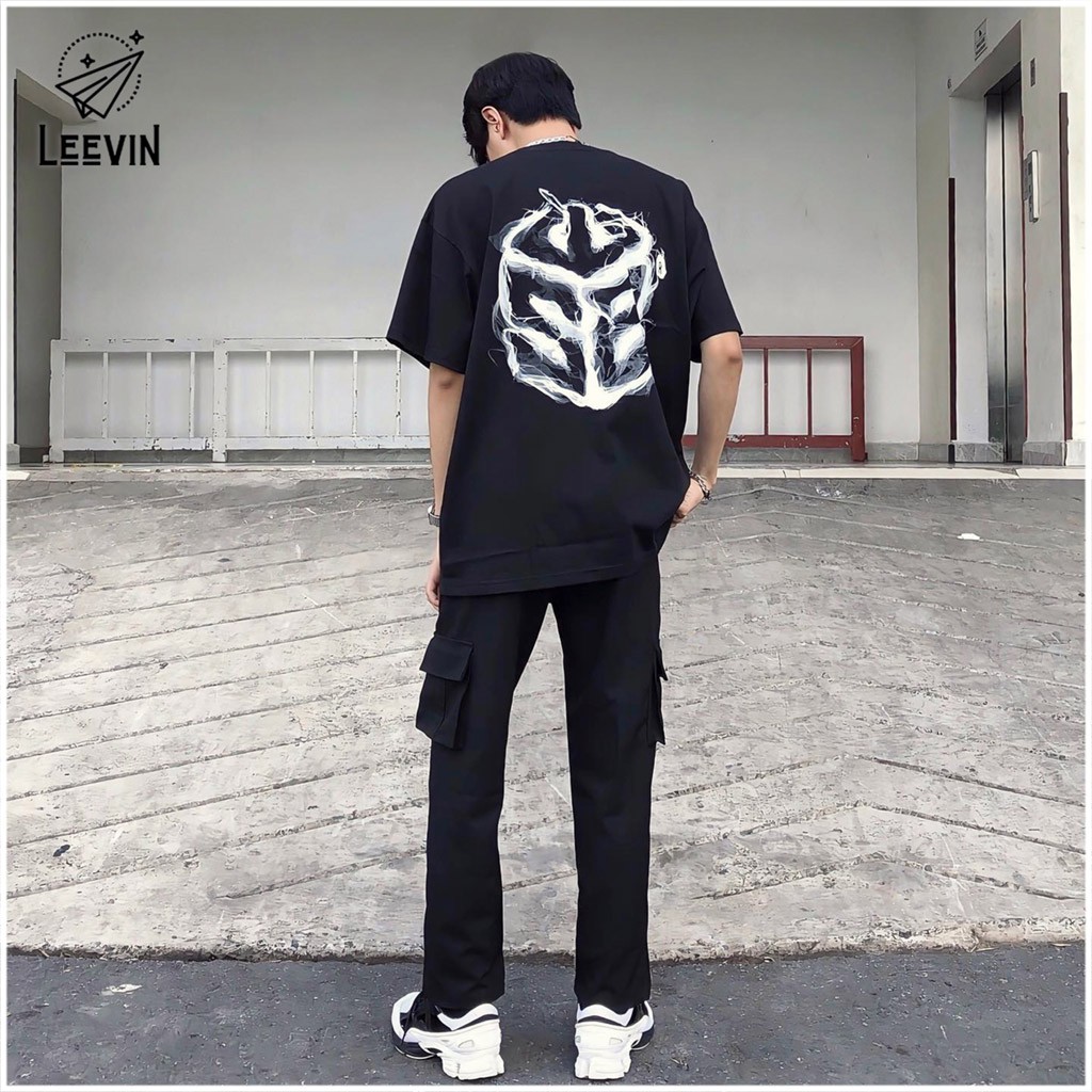 [SALE OFF] Áo Phông Form Rộng SWE Cube Smoke Uniex Nam Nữ - Áo thun SWE Khói Tay Lỡ - Leevin Store