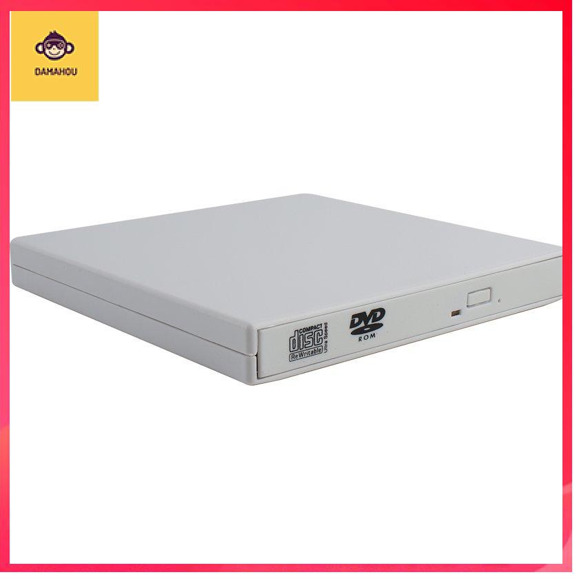 【Trong kho】Kết nối USB bên ngoài Ổ đĩa quang CD / DVD Player CD burner cho PC Laptop Win 7 8