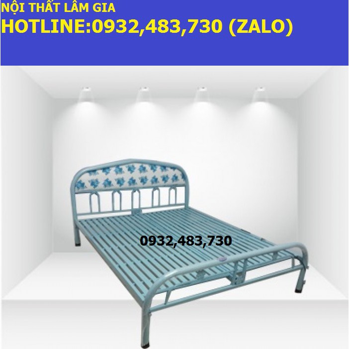 Giường sắt đơn 1m2 dài 2m giá rẻ_giao hàng lắp ráp miễn phí