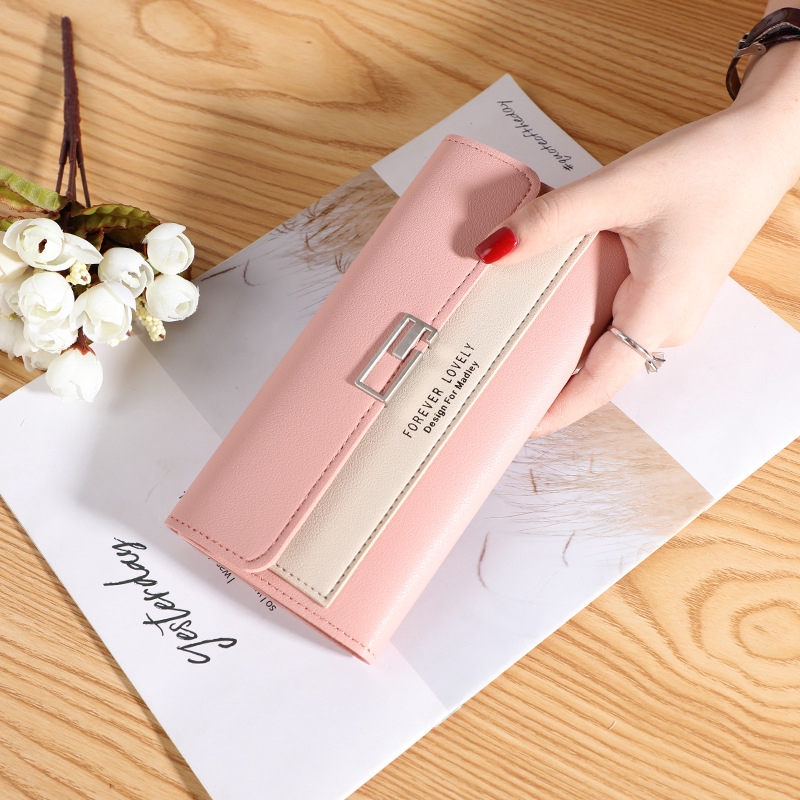 Ví Dài Sức Chứa Lớn Đa Năng Thời Trang Hàn Quốc Thanh Lịch Cho Nữ