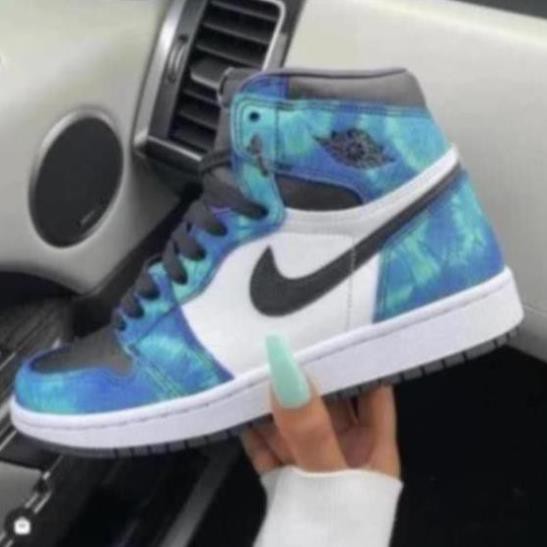 [BẢN ĐẸP] Giày J0RDAN Xanh Loang Cao Cổ - Chuẩn 1:1 Full box/bill | BigBuy360 - bigbuy360.vn