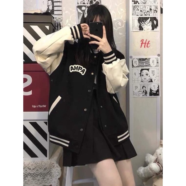 Áo khoác NỈ bomber AHPA HT12