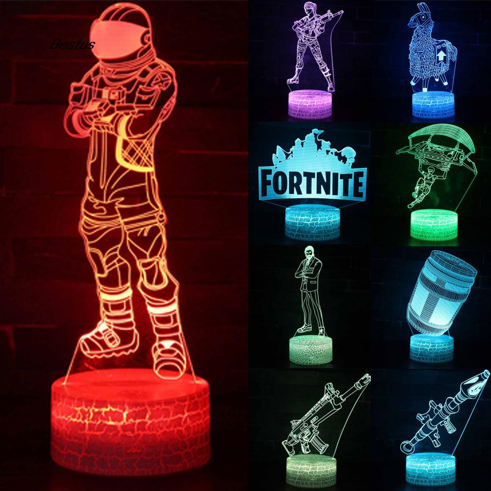 Đèn Ngủ 3d 7 Màu Hình Fortnite Độc Đáo