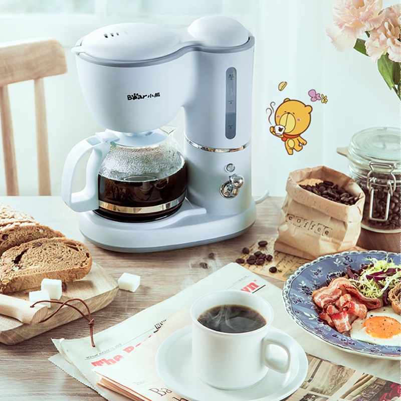 Máy pha cà phê,pha trà nhỏ giọt dung tích 0,6l Bear KFJ-A06K1 chính hãng
