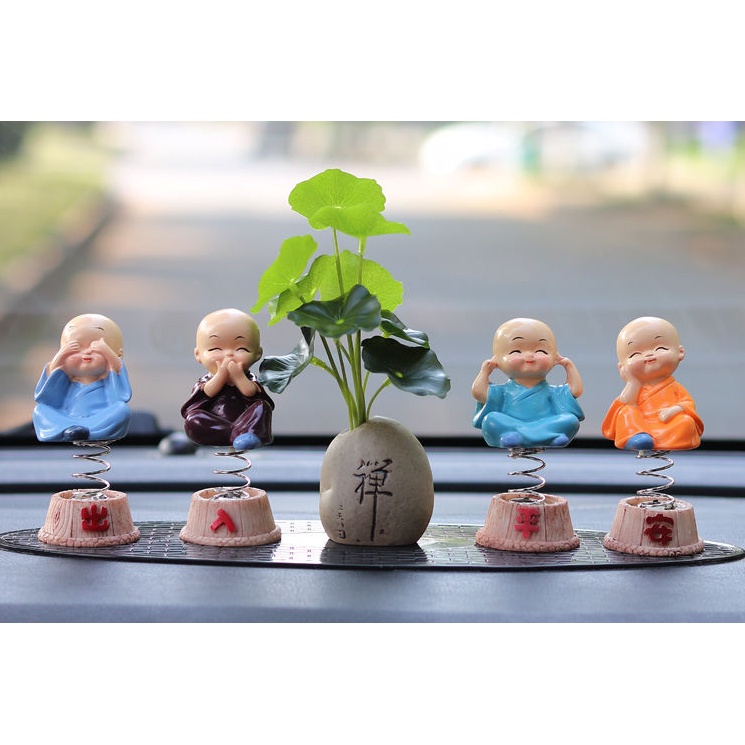 Chậu lá Sen Mini Trang Trí Oto Tiểu Cảnh Siêu Đáng Yêu