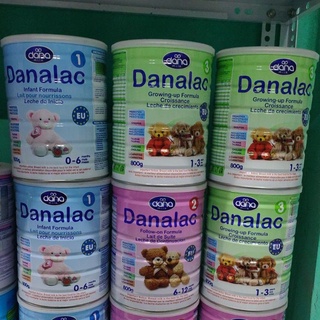 Sữa danalac pháp đủ số 1, 2, 3 lon 400g và 800g