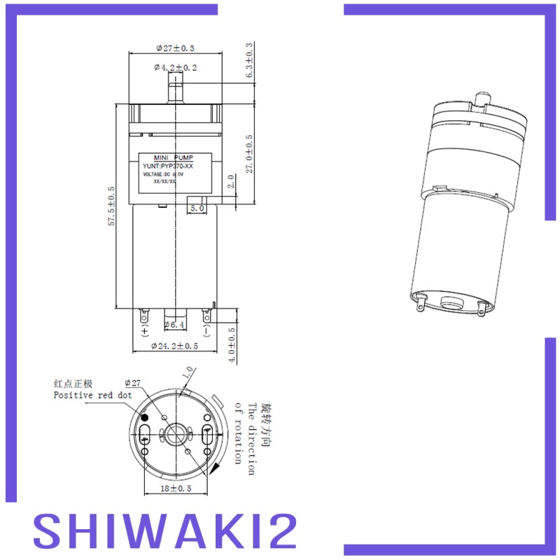 Máy Bơm Khí Oxy Mini Dc 3-6v 370 Cho Bể Cá