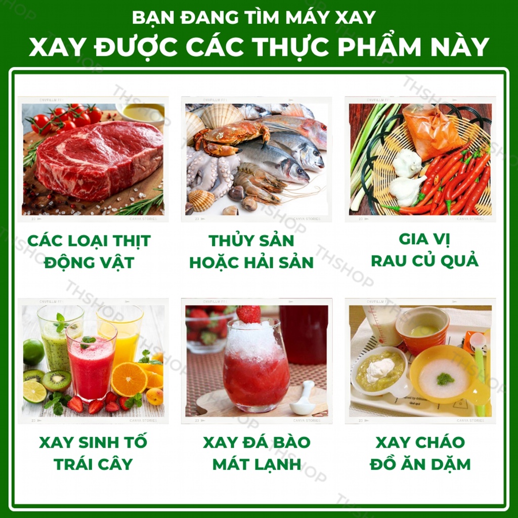 Máy Xay Đa Năng Osaka Chính Hãng Loại 1 THShop, Máy Xay Cực Mạnh Xay Nhuyễn Thực Phẩm Thao Tác Đơn Giản Dễ Dàng Vệ Sinh