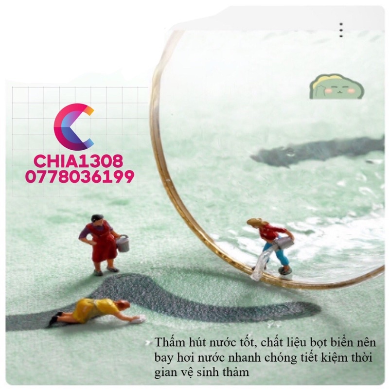 THẢM CHÙI CHÂN SIÊU THẤM SIÊU CHỐNG TRƯỢT HOẠT HÌNH 3D CAO CẤP ( sỉ ib)