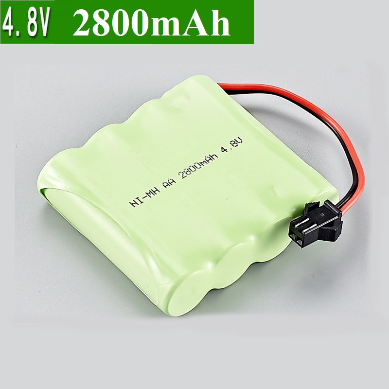 Pin sạc 4.8v 2800mah cổng nối SM cho xe mô hình