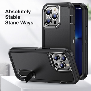 Ốp Lưng iphone 3 Trong 1 Quân Sự Cho 15 pro max 14 13 11 pro max XR X XS 6 7 8 Plus Vỏ Điện Thoại Chống Sốc 12 pro max 13 mini 14 15 Plus Vỏ Điện Thoại Chống Sốc