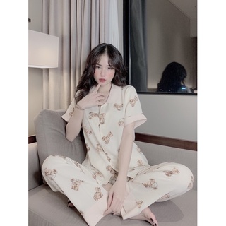 Bộ Ô nâu tay ngắn lụa mango cao cấp