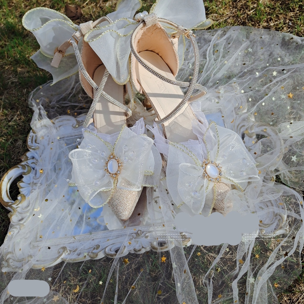 GIÀY CAO GÓT MŨI NHỌN LOLITA KAWAII 4609