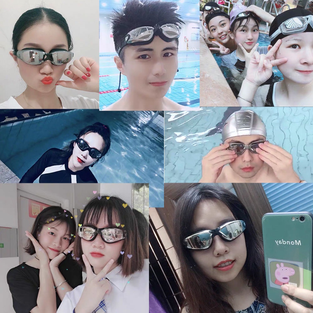 Bộ Kính Bơi Chống Thấm Nước Gây Sương Mù Tiện Dụng Cho Người Lớn Và Trẻ Em