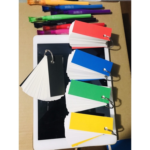 Flashcard trắng tự học ngoại ngữ nhiều phân loại size