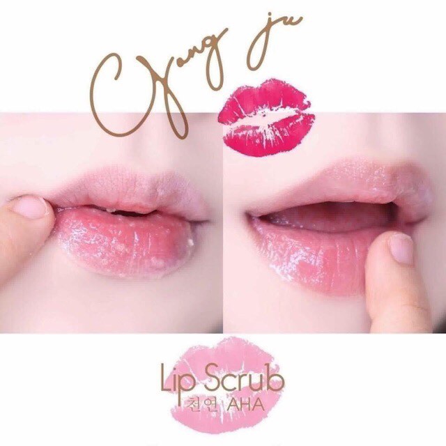 Ủ dưỡng hồng môi nhũ hoa Gong Ju Lip Scrub Aha