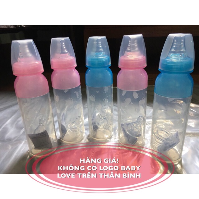 [TẶNG YẾM] Bình thìa Silicol Baby Love 110ml - 210ml