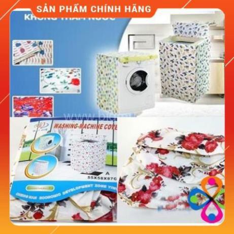 [FreeShip] Bọc máy giặt lụa dầy chống bụi , nước &gt;= 8-9kg (to) 61x90x64 Huy Anh