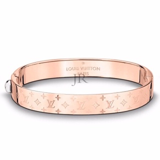 Vòng Tay Đơn Khắc Họa Tiết Monogram NANOGRAM Mới Năm 2021 Kích Thước 17cm