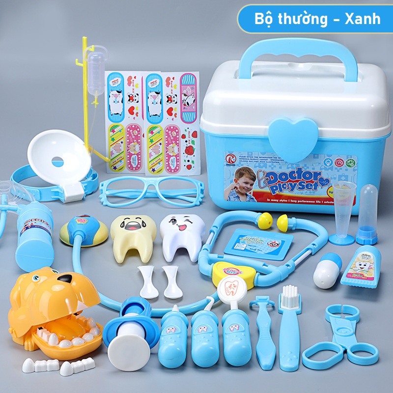 Đồ Chơi Dụng Cụ Y Tế Bác Sĩ Y Tá Nha Sĩ Khám Răng Cho Trẻ Em - Đồ Chơi Giáo Dục Cho Bé Trai Bé Gái A1