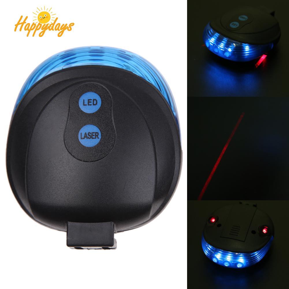 5 Đèn Led Cảnh Báo An Toàn Cho Xe Đạp 2 Tia Laser