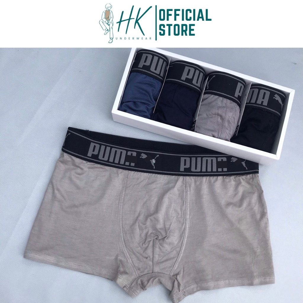 Quần Lót Nam Boxer Combo 4 Cái, Quần Sịp Nam Boxer Kháng Khuẩn.