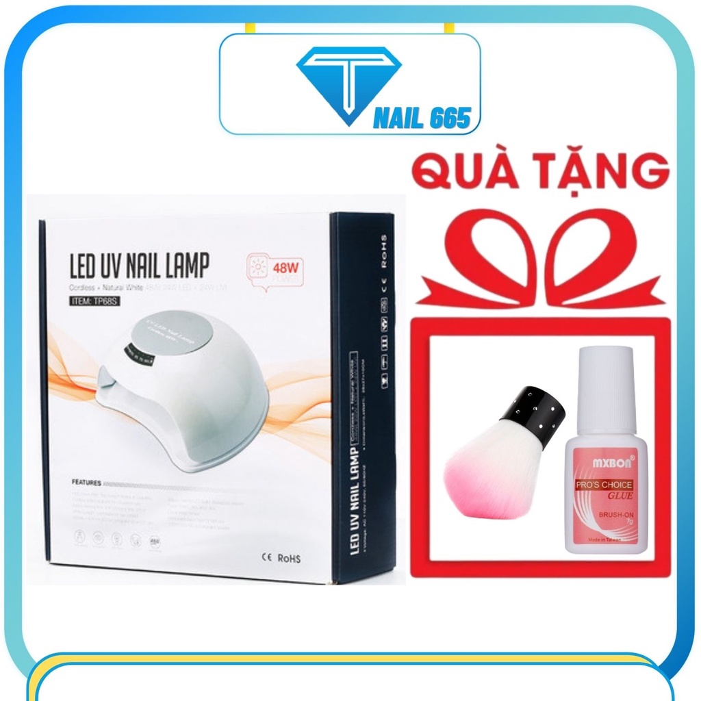 [ TẶNG THÚ GẤU GẮN MÓNG ] Máy hơ gel tích điện IBELIEVE cao cấp , Đèn hơ gel tích điện led uv sấy móng gel chính hãng