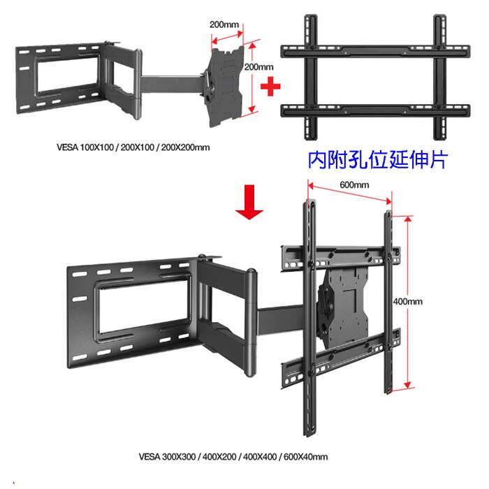 SP2 Giá Treo Tivi Xoay Vuông Góc - Khung Treo Tivi –  - North Bayou