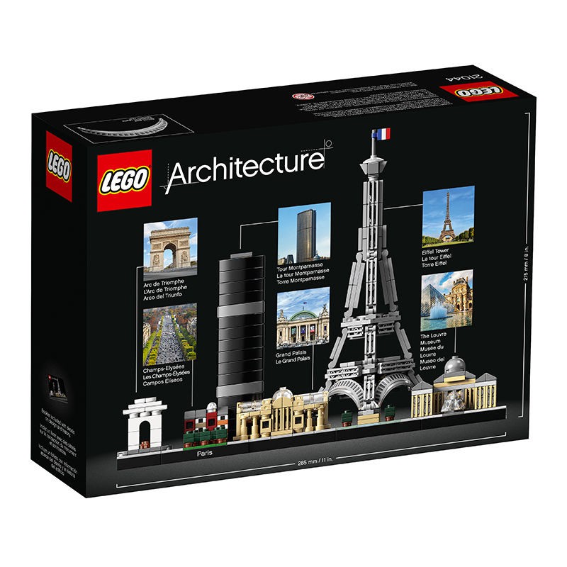 LEGO Building Series France Paris Skyline 21044 Bộ sưu tập đồ chơi khối xây dựng hạt nhỏ