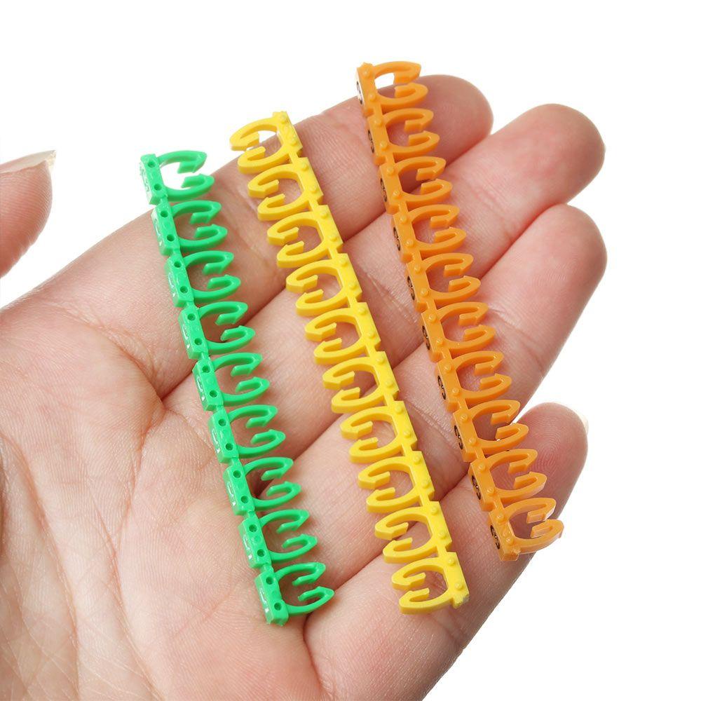FASHYUNER Set 100 / 150 Nhãn Đánh Dấu Số Dây Cáp Mạng Nhiều Màu Chống Thấm Nước Tiện Lợi