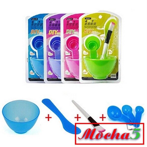 Sỉ bộ dụng cụ trộn DIY 4 in 1 đắp mặt nạ 4 món tiện lợi